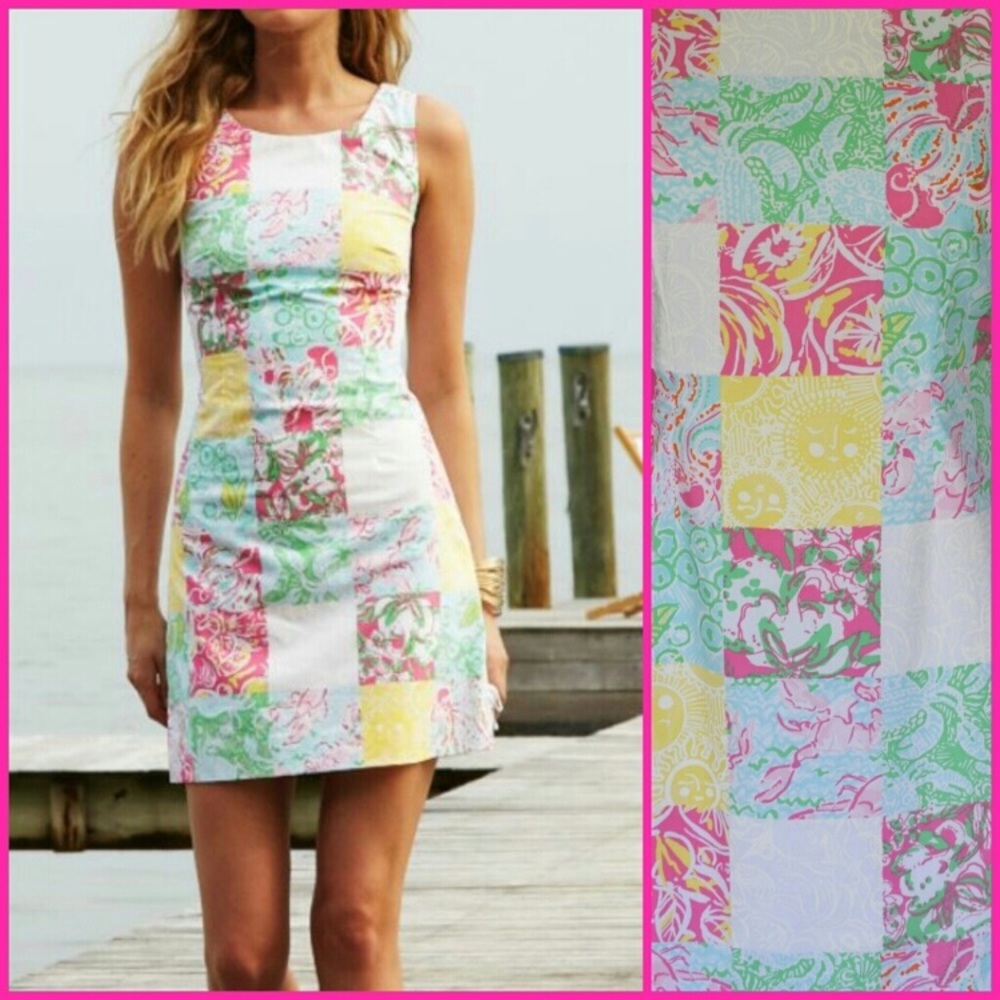 Lilly Pulitzer Multi State Patch Delia Shift 2 - image 1